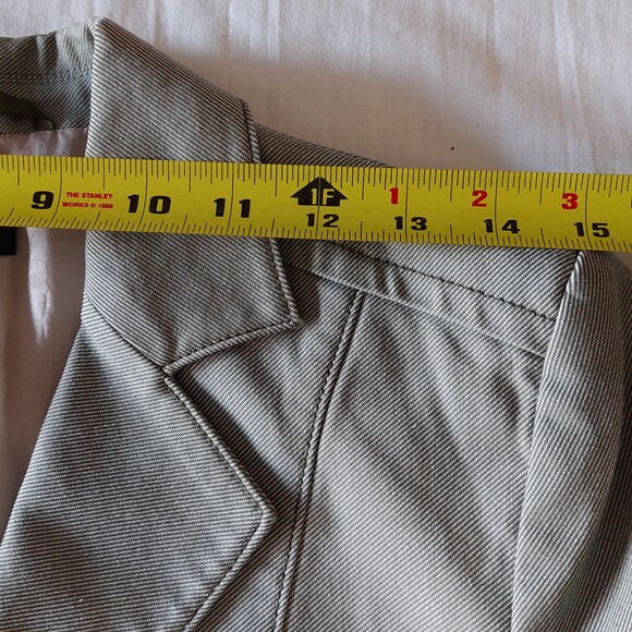 Mexx Light Olive Cotton Blend Skirt Blazer Suit Set,  Size 4 and 2 - Picture 5 of 12